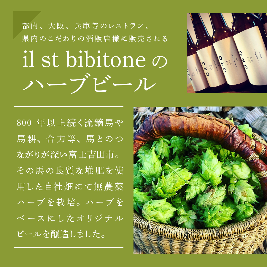 富士山麓のハーブビール 330ml 3本セット～黒文字エール NERO ～