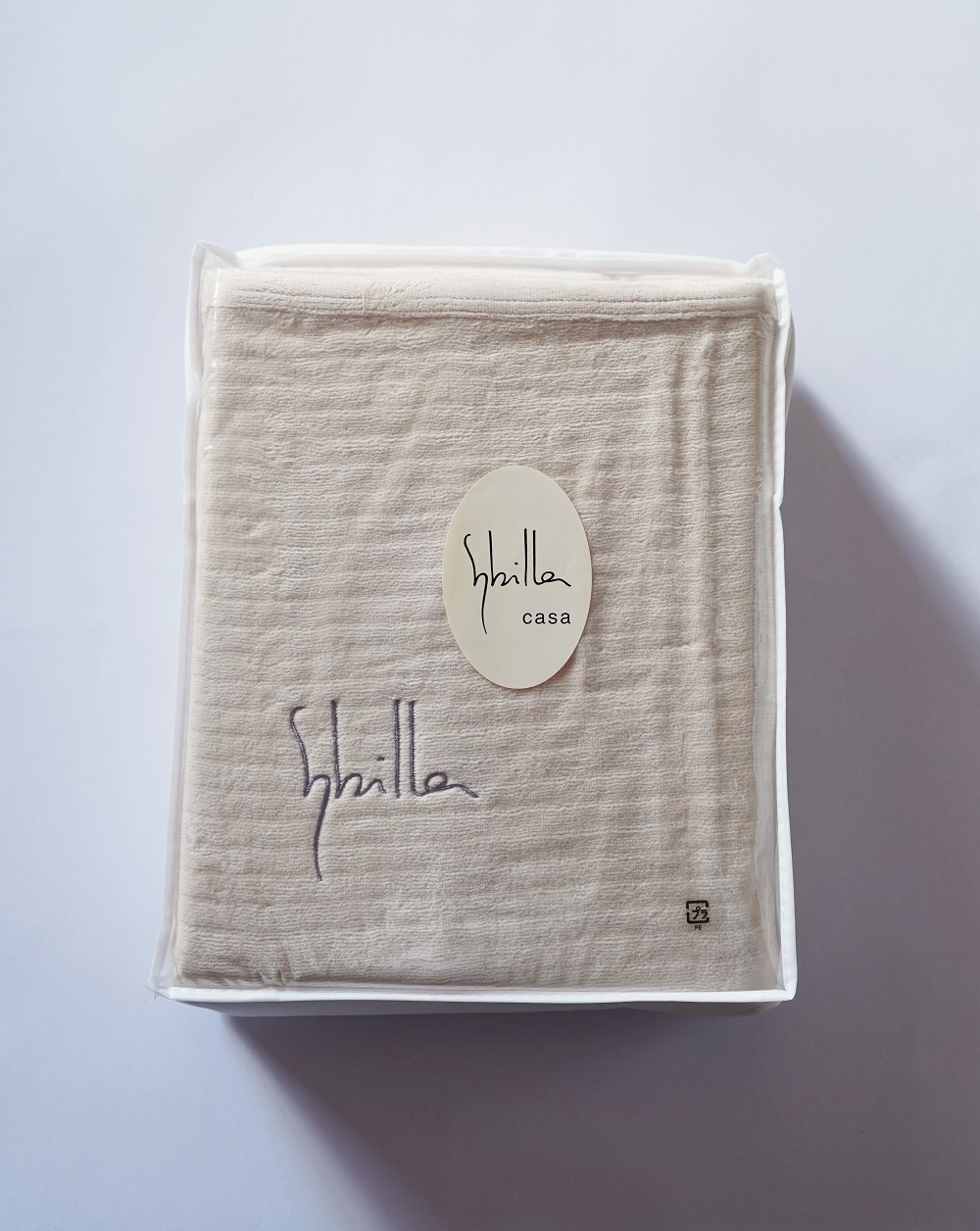 【Sybilla】シビラ シール織綿毛布 (裏ガーゼ)　ナチュラル