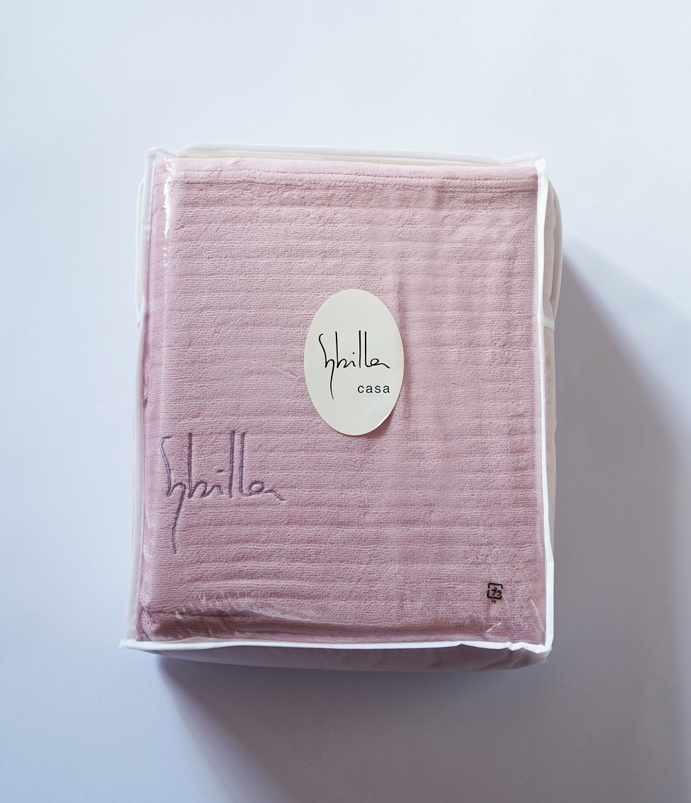 【Sybilla】シビラ シール織綿毛布 (裏ガーゼ)　オーキッド