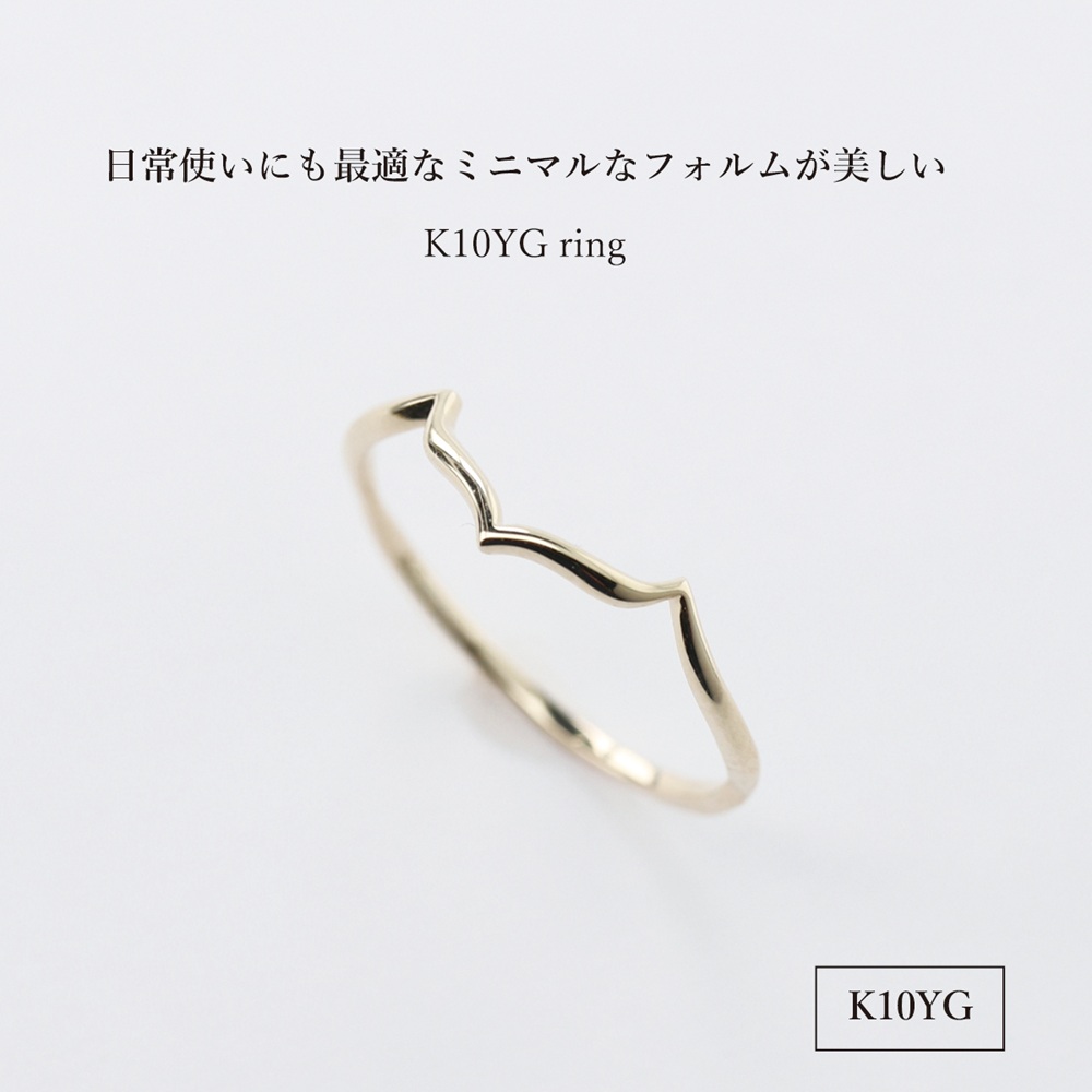 K10YG 地金リング　S-5710