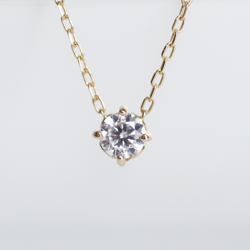 K10YG　ダイヤモンドネックレス　S-3452