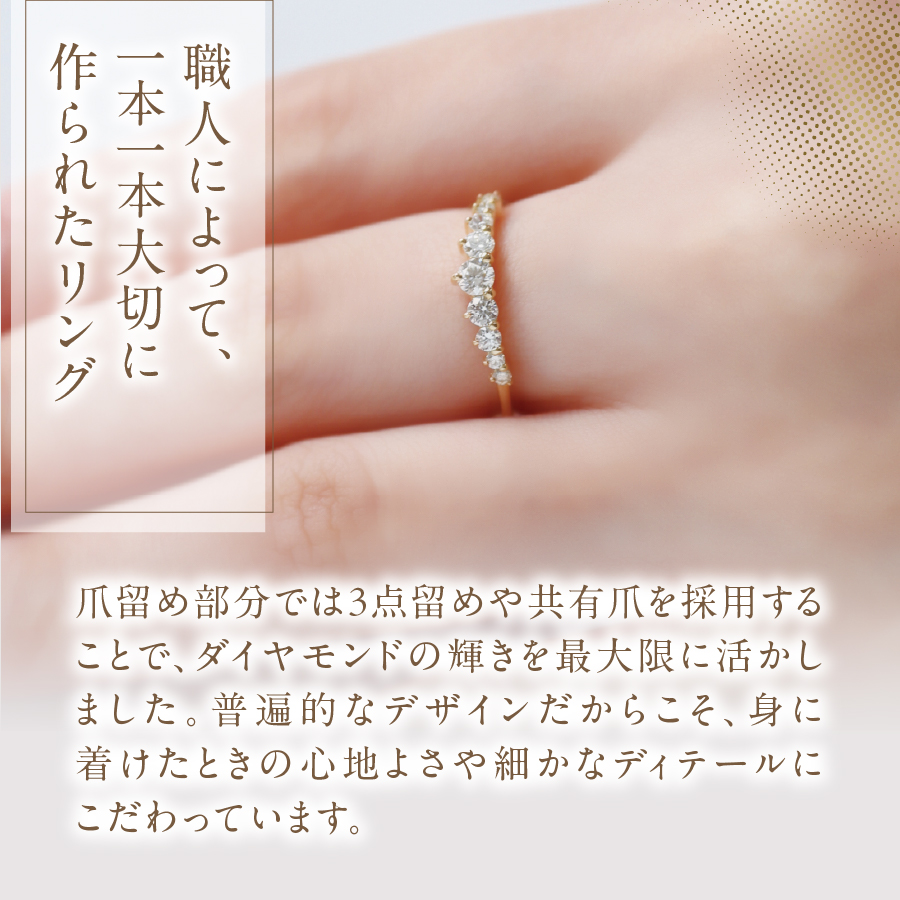 F-011　ダイヤモンドリング　K18YG