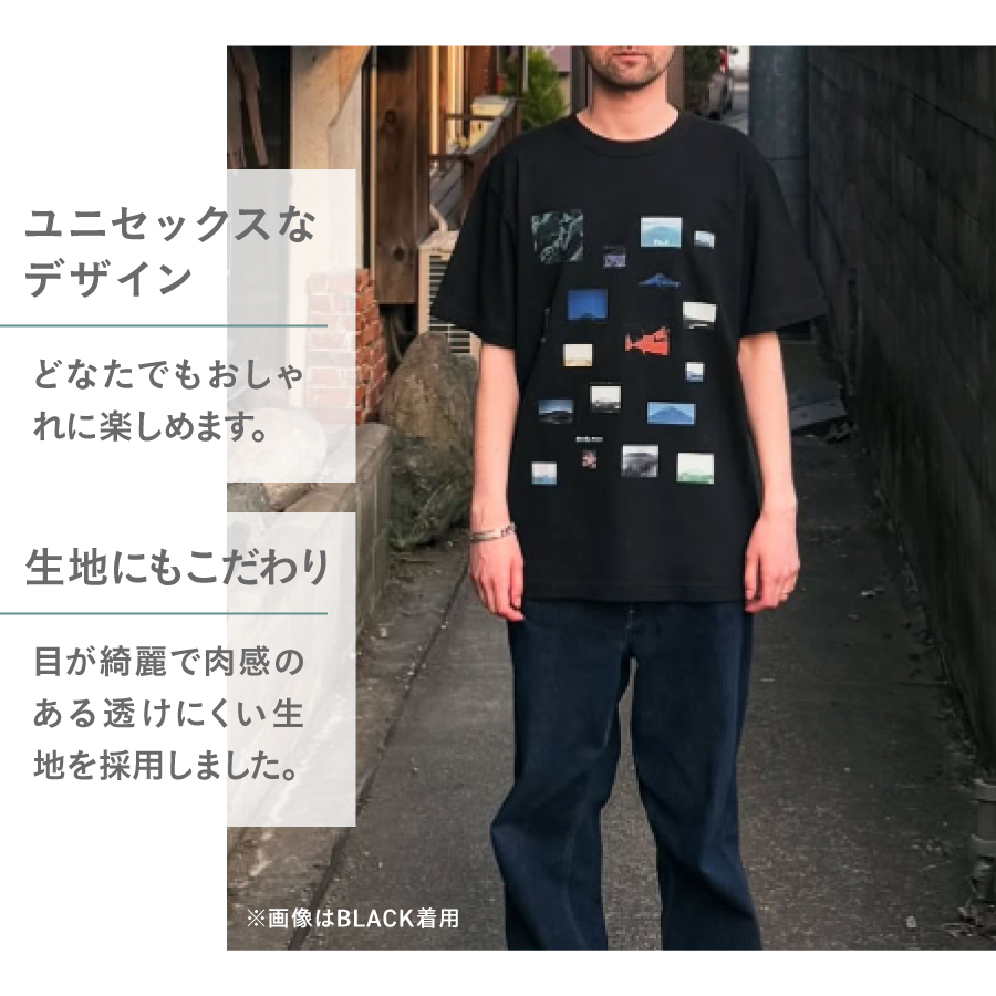 Tシャツ 半袖 WHITE Mサイズ 「OvO Fuji Photo Tee」 ユニセックス カジュアル
