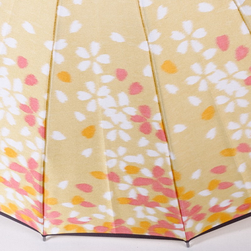 高級雨傘「桜吹雪」黄色