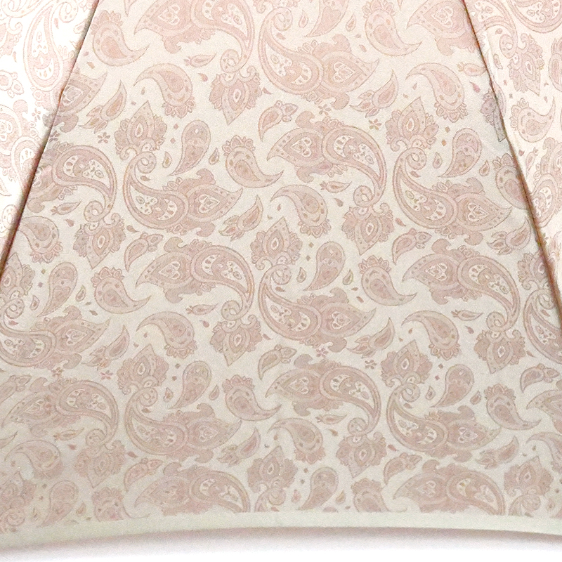 【晴雨兼用折畳み傘】 ペイズリー柄 (ベージュ)