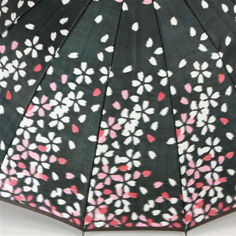 【ふるさと納税限定品】宵桜　雨傘　ほぐし織　16本骨