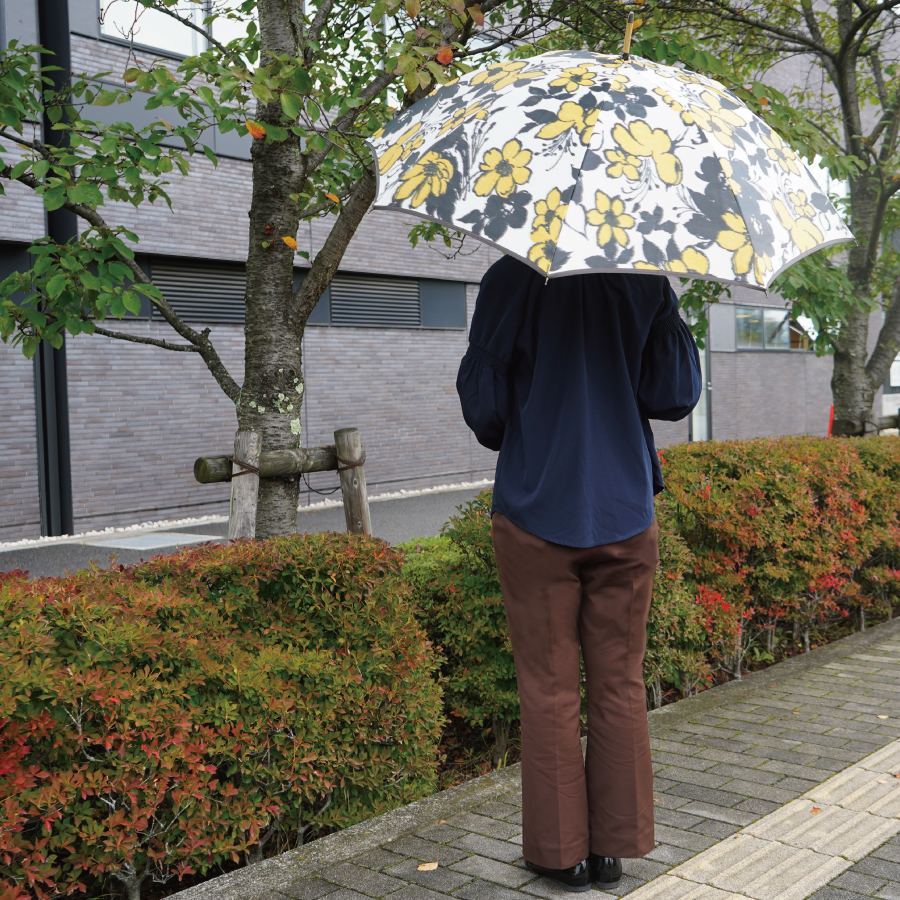 雨長傘　テッセン（黄）