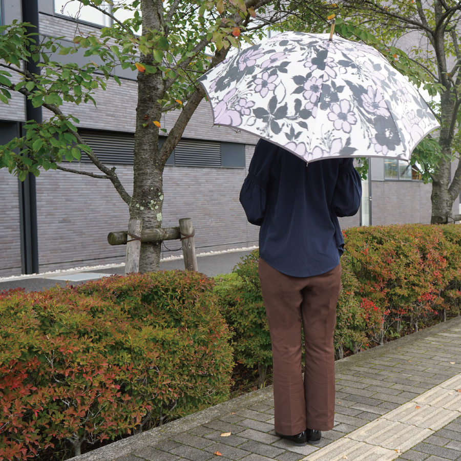 雨長傘　テッセン（紫）