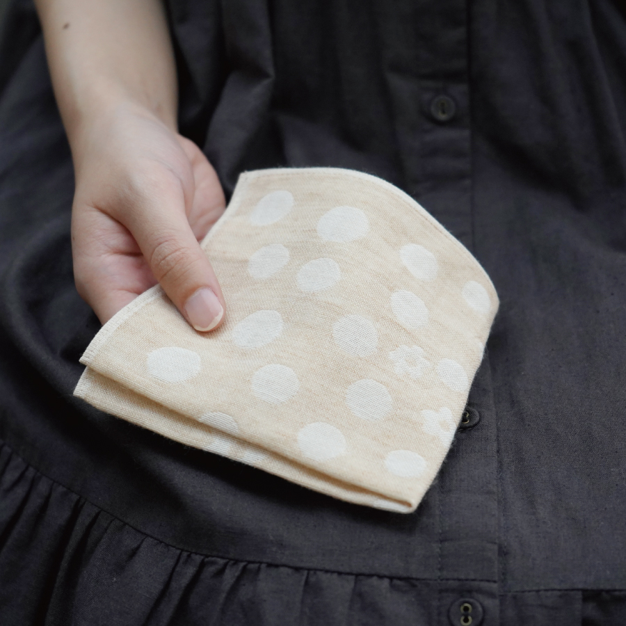 【オーガニックコットン100%】ハンカチ　3枚セット