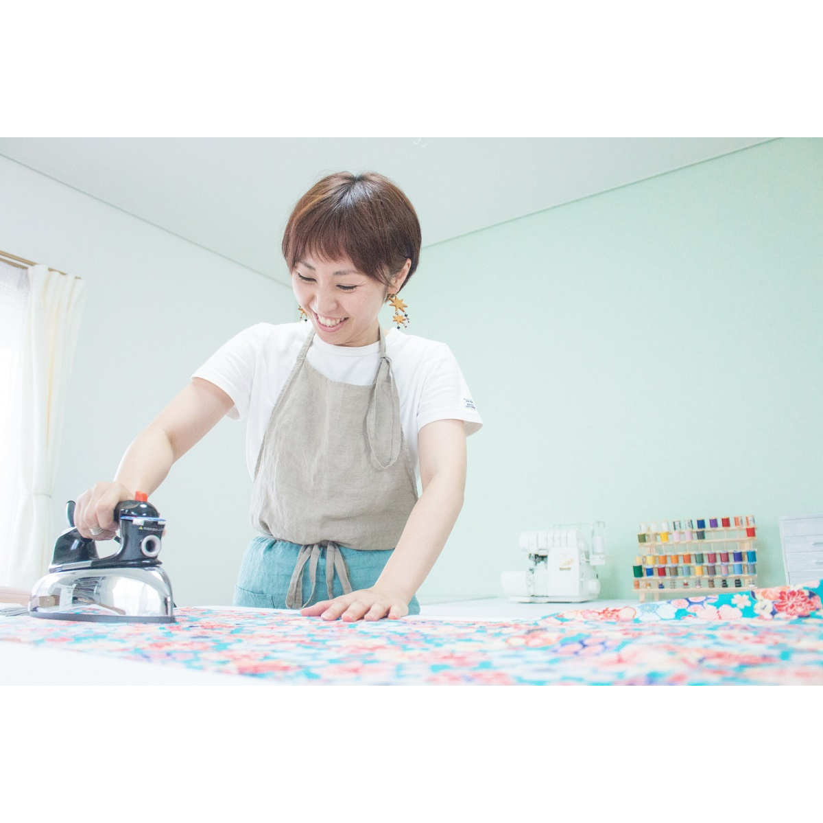 ファースト着物と袴のセット 男の子用（市松文様/辛子色）