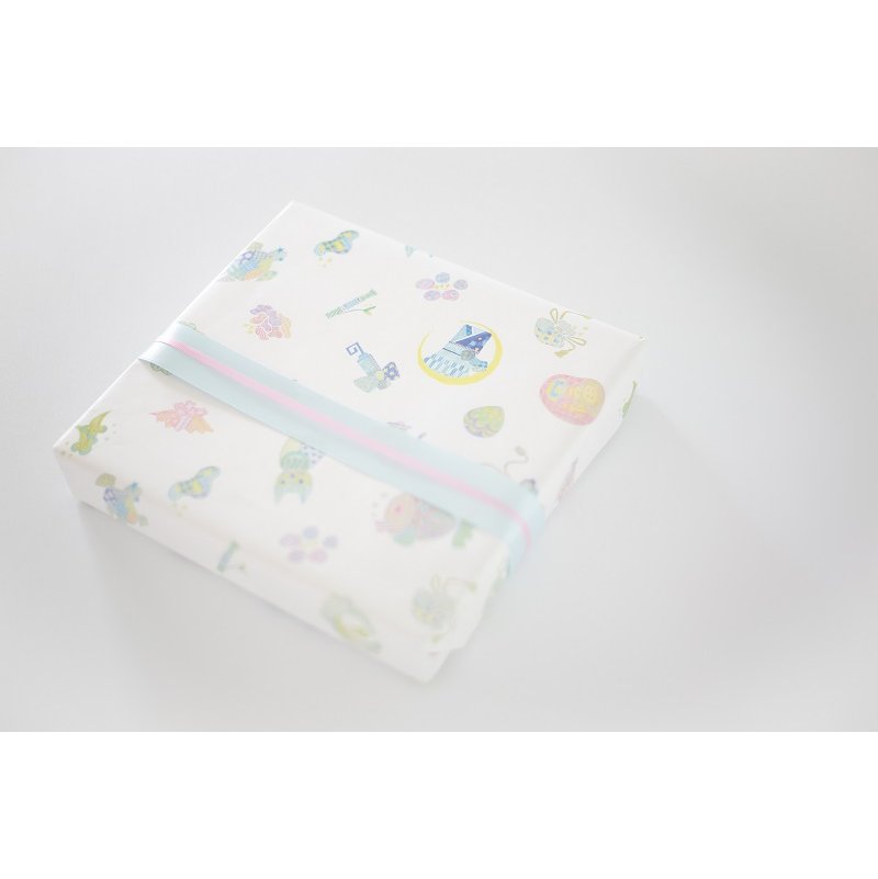 ファースト着物と袴のセット 女の子用（椿柄）