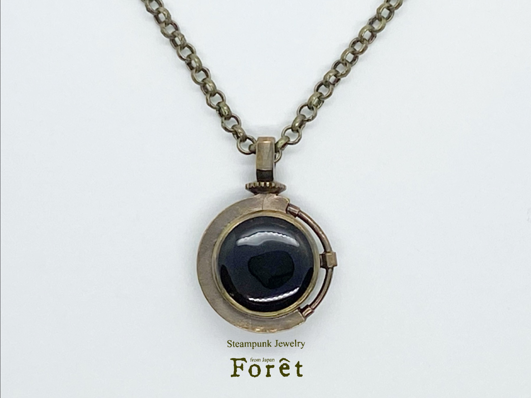 Steampunk スチームパンク ミニコンパス ペンダント