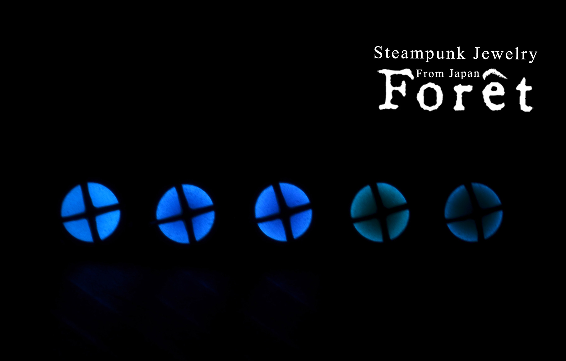 Steampunk スチームパンク 船舶ライト ピアス 【レッド】