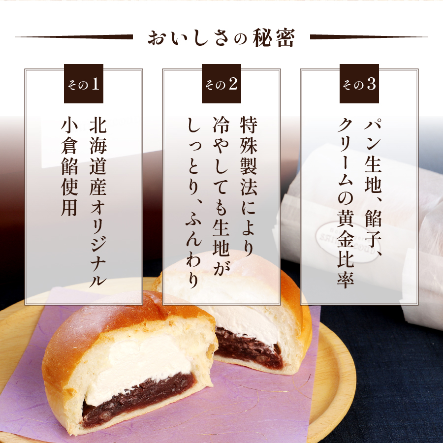 【3か月定期便】あん生クリームパン　ギフトセット6個入り