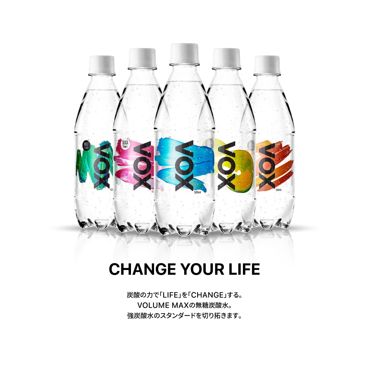 【6か月定期便】VOX バナジウム 強炭酸水 500ml 35本 ラベルレス【富士吉田市限定カートン】