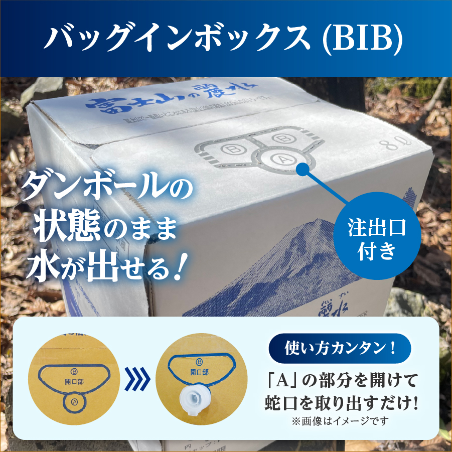 【6か月お届け】富士山の麗水定期便 ８L×２箱
