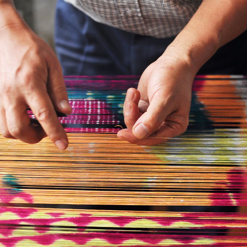 高級晴雨兼用傘「マルサンカクシカク」(オレンジ)