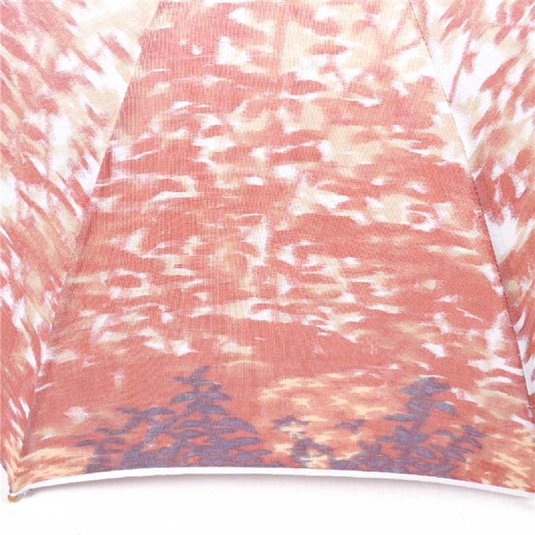 森林（紅葉）折りたたみ日傘　ほぐし織り