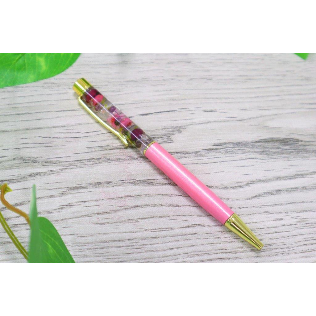ハーバリウム　ボールペン（ピンク）