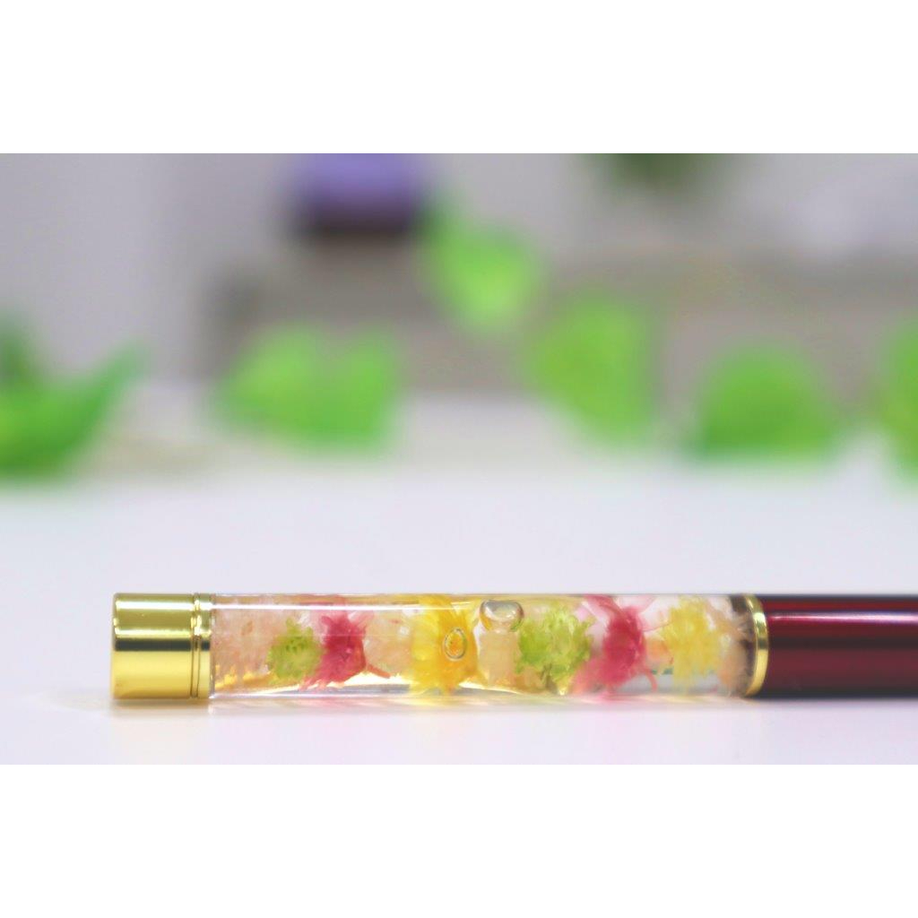 ハーバリウム　ボールペン（赤）