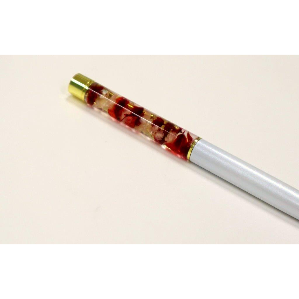 ハーバリウム　ボールペン（白）