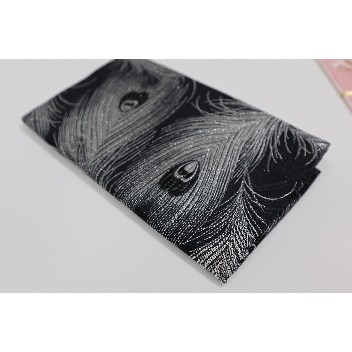 【ふじやま織】袱紗(クジャク柄)