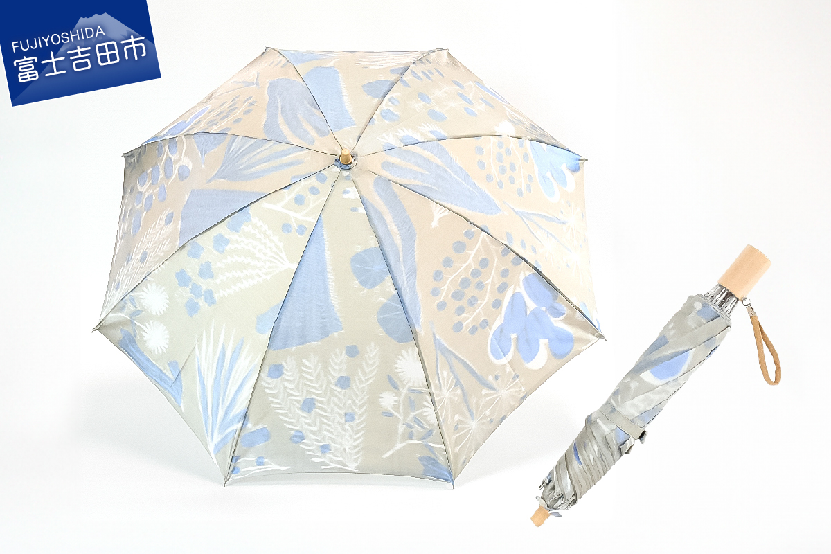 晴雨兼用折りたたみ傘 harefune（ハレフネ）ハーブス/グレー