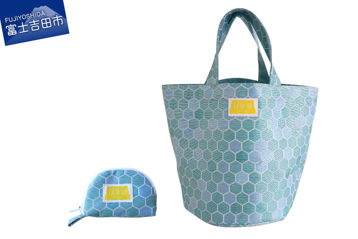 IIYU TEXTILE オケバック＆フロセンウォレット ブルー