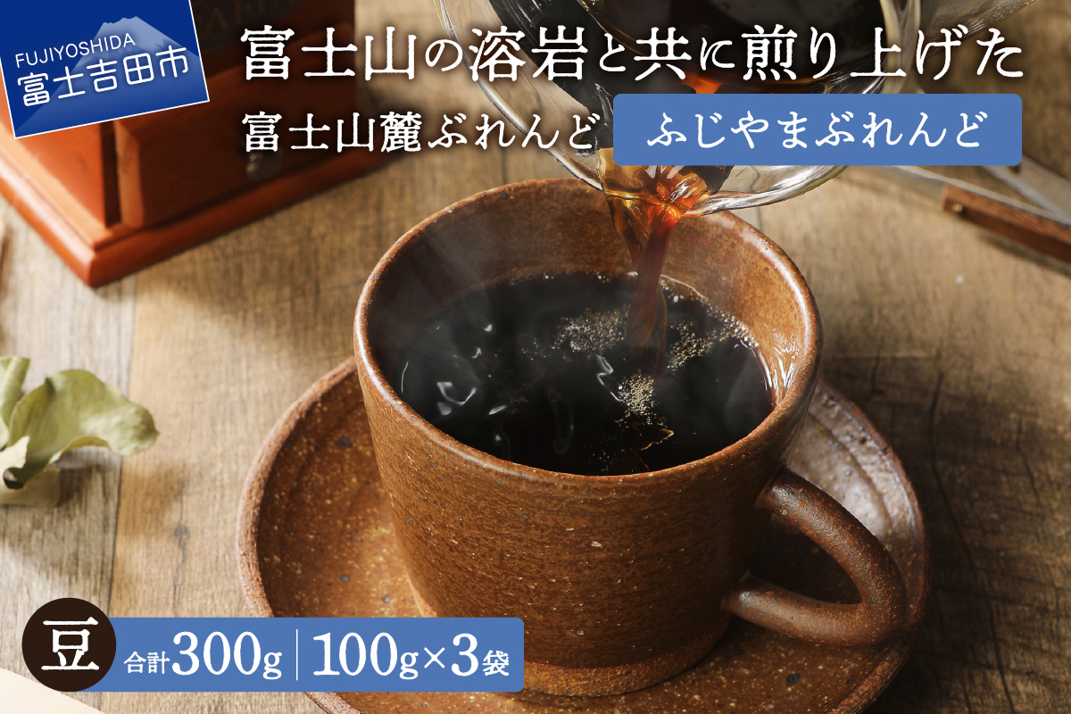 【メール便発送】富士山麓ぶれんど　ふじやまぶれんど　豆　100g×3袋