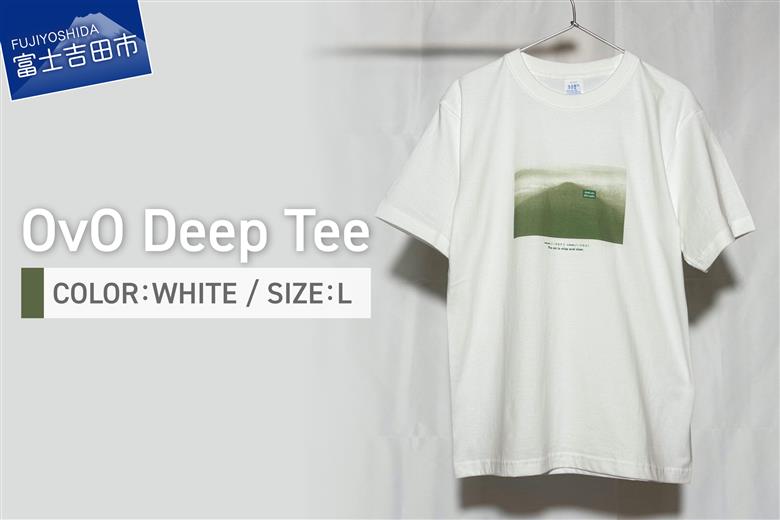 Tシャツ 半袖 WHITE Lサイズ 「OvO Deep Tee」 ユニセックス カジュアル