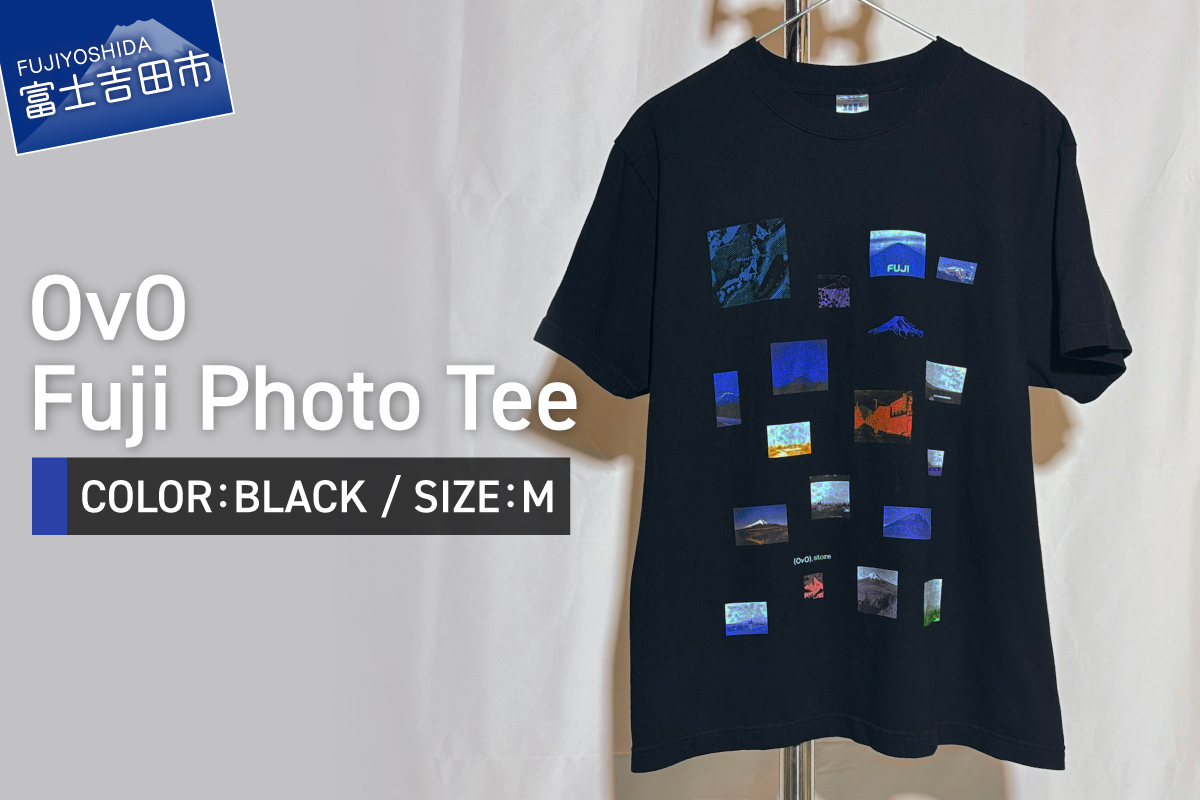 Tシャツ BLACK Mサイズ 「OvO Fuji Photo Tee」 ユニセックス カジュアル