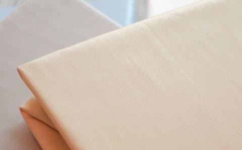 綿サテン　フィットシーツ　＜シングルサイズ＞　【ベージュ】 ベージュ