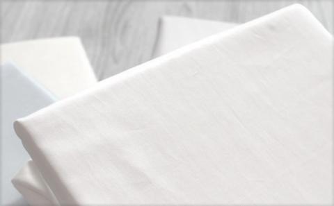 綿サテン　フィットシーツ　＜シングルサイズ＞　【ホワイト】 ホワイト