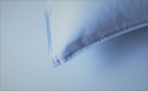 コットンサテンさらっとピロケース　【ブルー】 ブルー