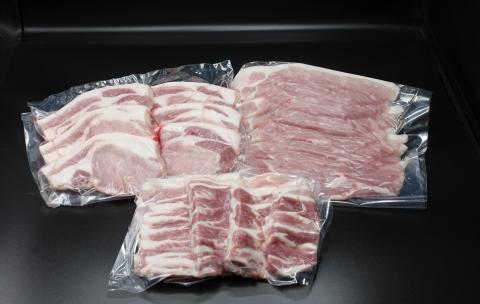 【冷蔵配送】幻の豚！富士湧水ポークセット　約1.7kg