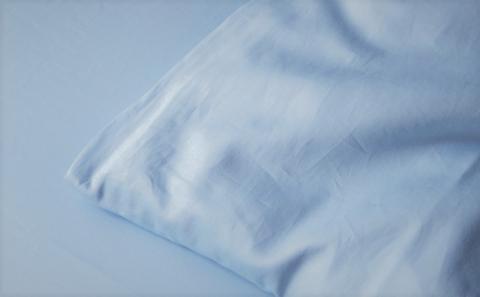 コットンサテンさらっと掛けふとんカバー　＜セミダブルサイズ＞【ブルー】 ブルー