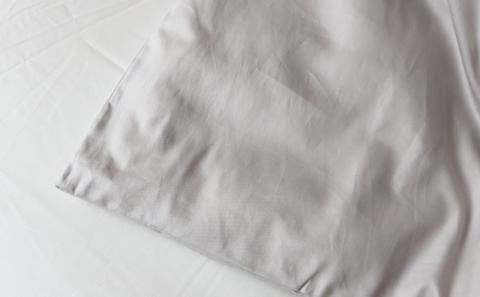 コットンサテンさらっと掛けふとんカバー ダブルサイズ　グレー グレー