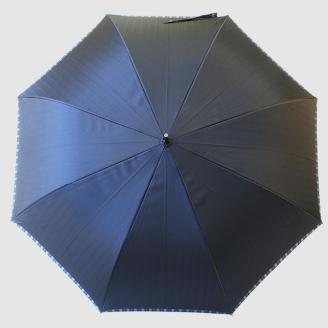 【槙田商店】紳士長傘　Tie Plain×Stripe　NAVY NAVY Plain×Stripe