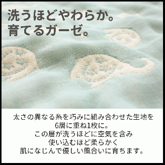 ベビーサイズ【HanzamCocoa】 おなかけっと（6重ガーゼ）（70×100㎝）トイベア　マルチキャンディ トイベア　マルチキャンディ ベビー