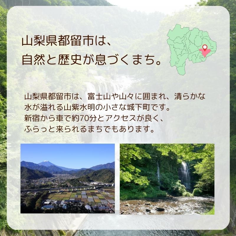 都留市エコハウスで移住体験　宿泊券(1名様）1枚
