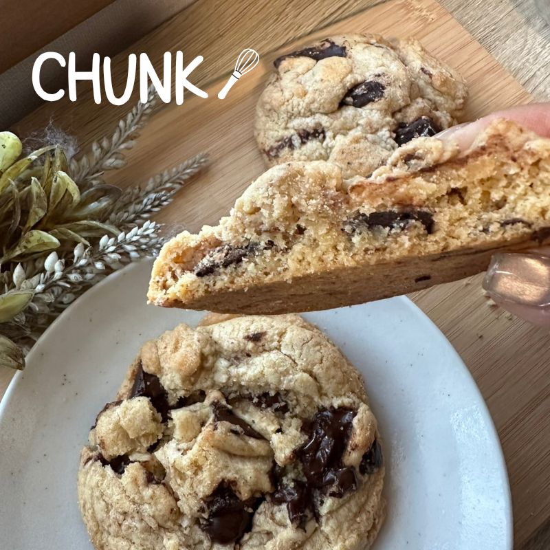 【CHUNK】アメリカン　チョコレートチャンククッキー8枚セット　クッキー　アメリカン　チョコ　チャンク　おやつ　ティータイム　サクサク