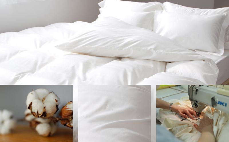 kokiku シングル ボックスシーツ コットンサテン【ホテル仕様】　寝具　シーツ　BOXシーツ　綿１００パーセント シングル