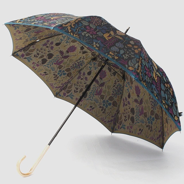 【槙田商店】晴雨兼用長傘 Ｓtig Lハーバリウム　グリーン