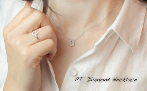 ダイヤモンドネックレス　0.12ct（RP_MN-562）ダイヤ ダイヤモンド プラチナ ネックレス ジュエリー アクセサリー ギフト プレゼント 鑑別書付 保証書付