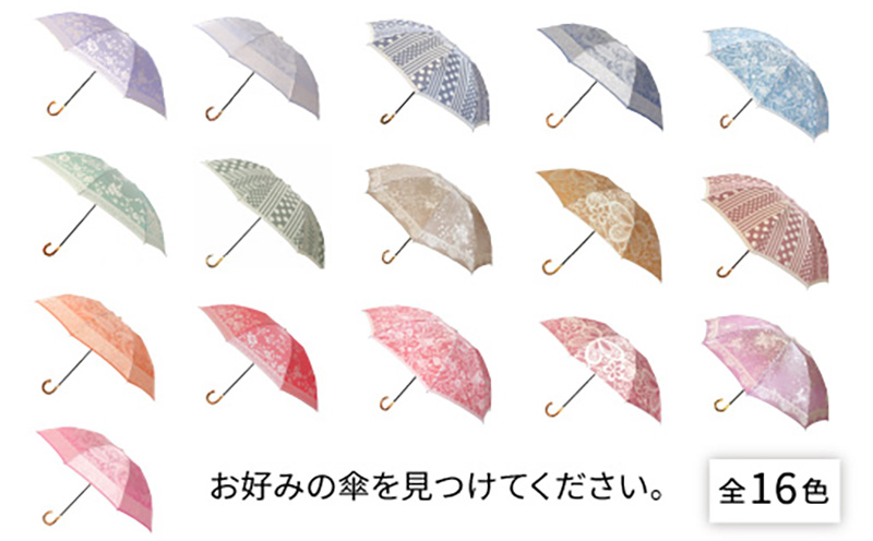 【槙田商店】晴雨兼用折りたたみ傘　kirie　バラ　フレンチレッド