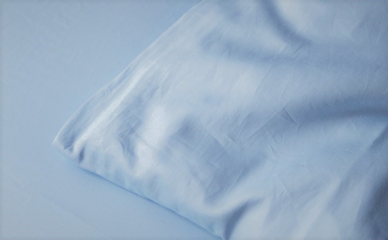 コットンサテンさらっと掛けふとんカバー　シングルサイズ　2枚（ブルー/グレー） ブルー/グレー