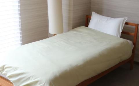 一重ガーゼやさしい和晒掛けふとんカバー　セミダブルサイズ　グリーン グリーン