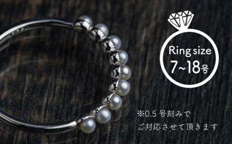 pt900 淡水パールリング（RP-MR-0588）