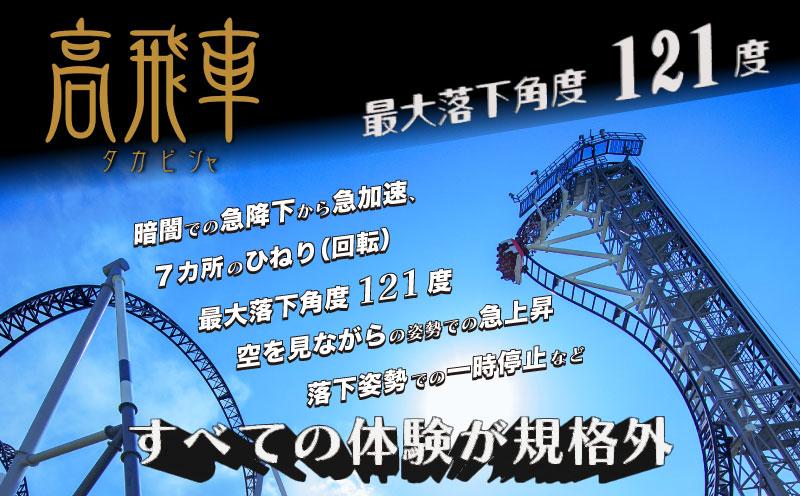 富士急ハイランド フリーパスペアご招待券　遊園地 招待券 チケット 富士急 ハイランド ペアチケット 山梨