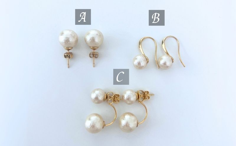 コットンパール「キスカ」ゴールドチェーンネックレスとピアス３点セット|ピアス  アクセサリー コットンパール パール プレゼント 入学 お祝い 卒業 贈答 「キスカ」ゴールドチェーンネックレスとピアス３点セット